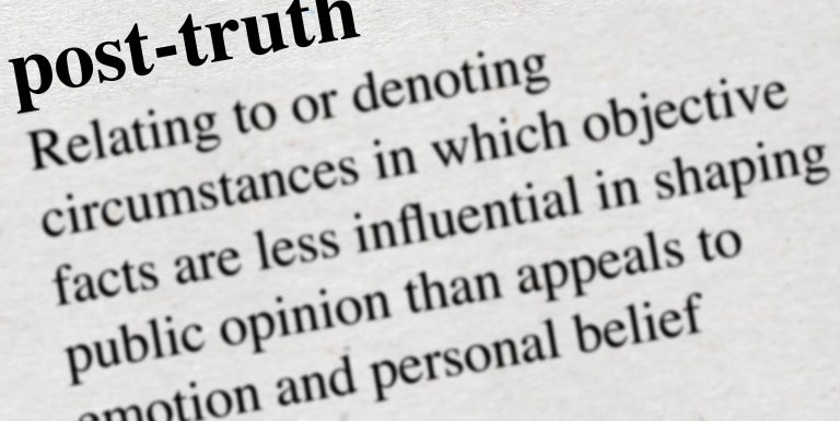 Read more about the article The truth of post-truth